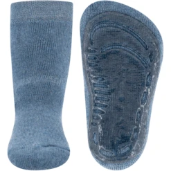 Ewers Stopper Socks Softstep Uni Jeans Melange -Kleintje Luxe ewers stopper socks softstep uni jeans melange a411902 4