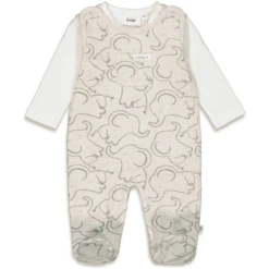 Feetje 2-delig Rompertje Elephant Nature Melange -Kleintje Luxe feetje 2 delig rompertje elephant nature melange a411692 3