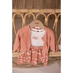 Feetje Cardigan Have A Nice Daisy Brique -Kleintje Luxe feetje cardigan have a nice daisy brique a346487 2