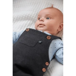 Feetje Dungarees Mini-persoon Antraciet-melange -Kleintje Luxe feetje dungarees mini persoon antraciet melange a288929 3