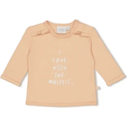 Feetje Longsleeve I Love You Heart S Peach -Kleintje Luxe feetje longsleeve i love you heart s peach a309905 2