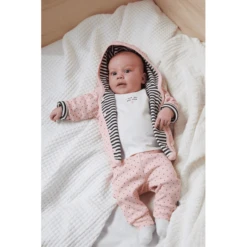 Feetje Omkeerbaar Jack Met Capuchon Dots Antraciet-melange -Kleintje Luxe feetje omkeerbaar jack met capuchon dots antraciet melange a288946 4