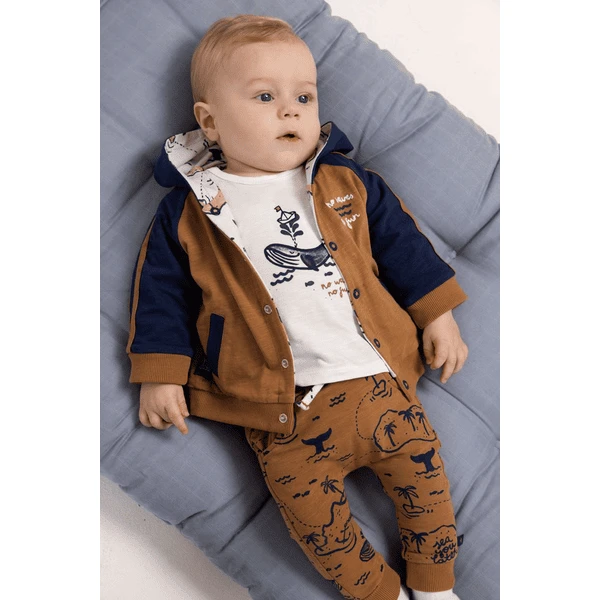 Feetje Omkeerbaar Jasje No Waves No Fun Indigo 4 Feetje Omkeerbaar Jasje No Waves No Fun Indigo - Afbeelding 4