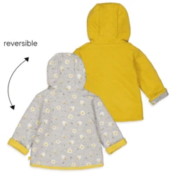 Feetje Omkeerbare Jas Ei-Grijs Gemêleerd -Kleintje Luxe feetje omkeerbare jas ei grijs gemeleerd a348238 4