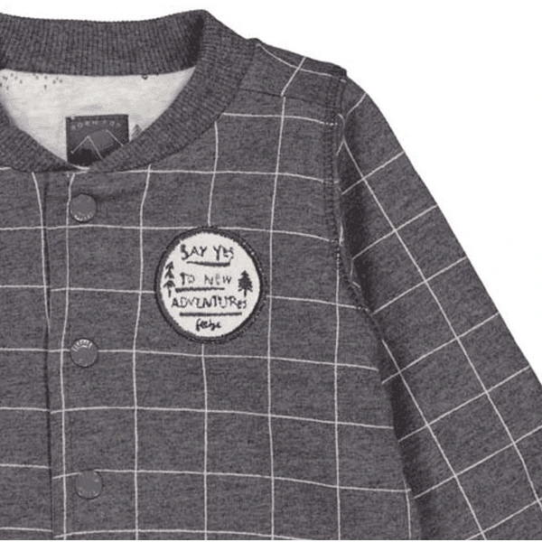 Feetje Omkeerbare Jas Griddly Bear Antraciet Gemêleerd 3 Feetje Omkeerbare Jas Griddly Bear Antraciet Gemêleerd - Afbeelding 3