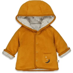 Feetje Omkeerbare Jas Maan Child Okergeel -Kleintje Luxe feetje omkeerbare jas maan child okergeel a382841 2