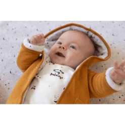 Feetje Omkeerbare Jas Maan Child Okergeel -Kleintje Luxe feetje omkeerbare jas maan child okergeel a382841 4