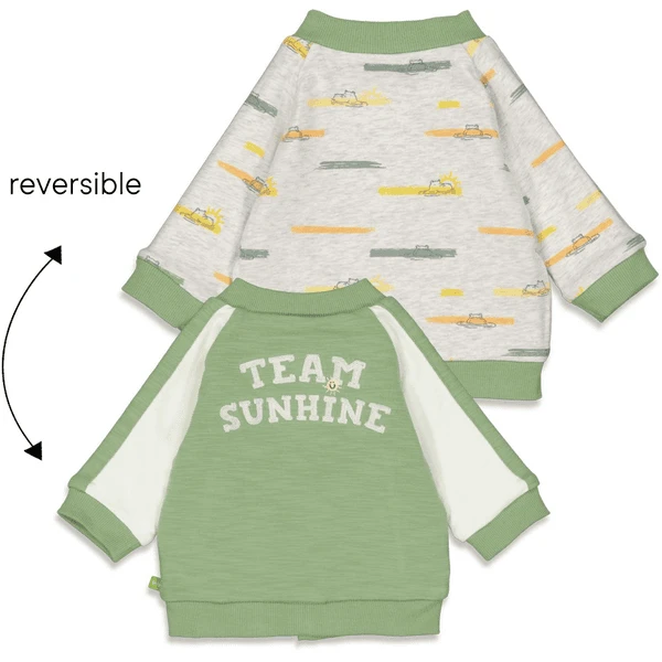 Feetje Omkeerbare Jas Mr. Zonneschijn Groen 2 Feetje Omkeerbare Jas Mr. Zonneschijn Groen - Afbeelding 2