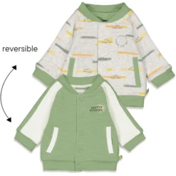 Feetje Omkeerbare Jas Mr. Zonneschijn Groen 9 Feetje Omkeerbare Jas Mr. Zonneschijn Groen -Kleintje Luxe feetje omkeerbare jas mr zonneschijn groen a348656 4