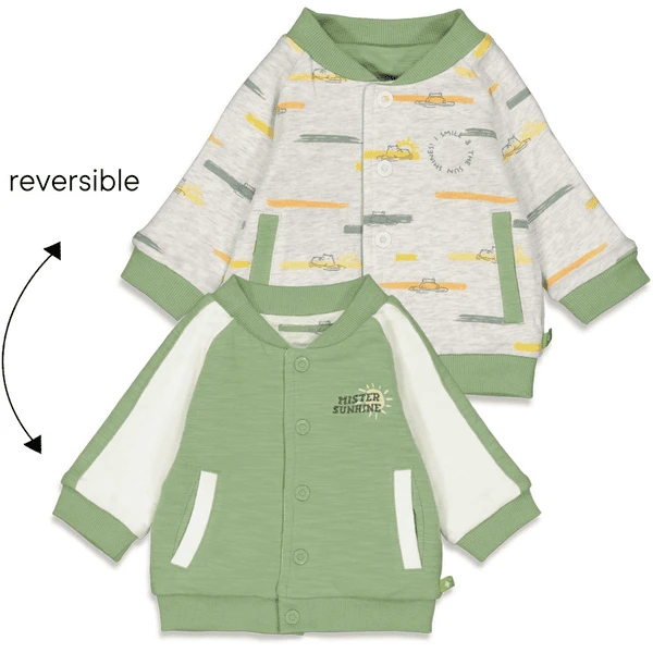 Feetje Omkeerbare Jas Mr. Zonneschijn Groen 1 Feetje Omkeerbare Jas Mr. Zonneschijn Groen