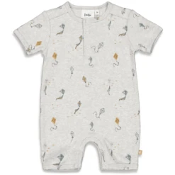 Feetje Player Keep On Smiling Grijs Melange -Kleintje Luxe feetje player keep on smiling grijs melange a414434 2