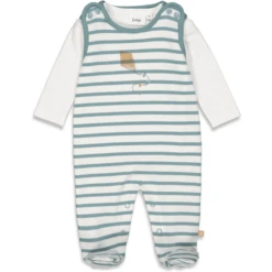 Feetje Romper 2-delig Keep On Smiling Nature -Kleintje Luxe feetje romper 2 delig keep on smiling nature a414506 2