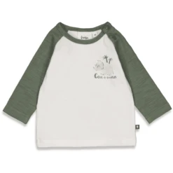 Feetje Shirt Met Lange Mouwen Cool-A-Saurus Natuur -Kleintje Luxe feetje shirt met lange mouwen cool a saurus natuur a416061 4