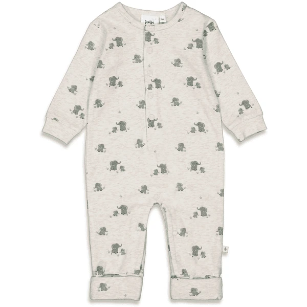 Feetje Slaapoverall Elephant Natuur Melange 1 Feetje Slaapoverall Elephant Natuur Melange