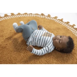 Feetje Slip-on Broek Keep On Smiling Petrol Melange -Kleintje Luxe feetje slip on broek keep on smiling petrol melange a414503 2