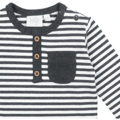 Feetje Strepen Met Lange Mouwen Minipersoon Antraciet-melange -Kleintje Luxe feetje strepen met lange mouwen minipersoon antraciet melange a288919 2