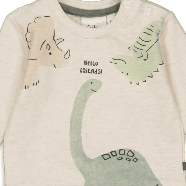 Feetje Sweatshirt Cool-A-Saurus Sand Melange 3 Feetje Sweatshirt Cool-A-Saurus Sand Melange - Afbeelding 3