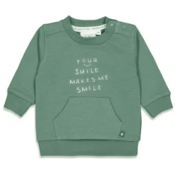 Feetje Sweatshirt Griddly Bear Petrol -Kleintje Luxe feetje sweatshirt griddly bear petrol a317802 2