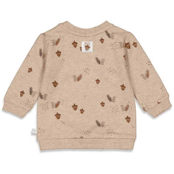 Feetje Sweatshirt Nuts About You Taupe Melange 2 Feetje Sweatshirt Nuts About You Taupe Melange - Afbeelding 2