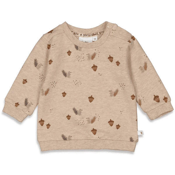 Feetje Sweatshirt Nuts About You Taupe Melange 1 Feetje Sweatshirt Nuts About You Taupe Melange