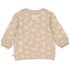 Feetje Sweatshirt Ocean Child Sand Melange -Kleintje Luxe feetje sweatshirt ocean child sand melange a409222 3