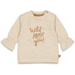 Feetje Sweatshirt Wild At Heart Off White Melange -Kleintje Luxe feetje sweatshirt wild at heart off white melange a317846 2