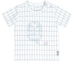 Feetje T-Shirt Gelukkige Camper Wit Geblokt