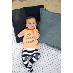 Feetje T-shirt Mr. Good Looks Neon Orange -Kleintje Luxe feetje t shirt mr good looks neon orange a288824 2