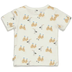 Feetje T-shirt Stranddagen Sand Melange -Kleintje Luxe feetje t shirt stranddagen sand melange a411708 4