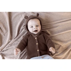 Feetje Vest Bear Y Nice Zand 8 Feetje Vest Bear Y Nice Zand -Kleintje Luxe feetje vest bear y nice zand a385588 3