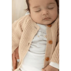 Feetje Vest Ocean Child Sand Melange -Kleintje Luxe feetje vest ocean child sand melange a409212 3