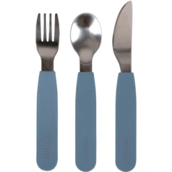 Filibabba Bestekset Silicone Powder Blauw -Kleintje Luxe filibabba bestekset silicone powder blauw a399790 2