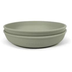 Filibabba Siliconen Bord 2-Pack - Groen -Kleintje Luxe filibabba siliconen bord 2 pack groen a399483 4