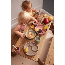 Filibabba Siliconen Kom 2-Pack - Warm Grijs -Kleintje Luxe filibabba siliconen kom 2 pack warm grijs a399481 2