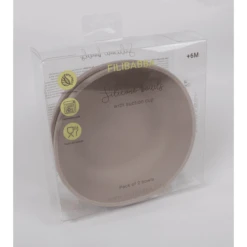 Filibabba Siliconen Kom 2-Pack - Warm Grijs -Kleintje Luxe filibabba siliconen kom 2 pack warm grijs a399481 4