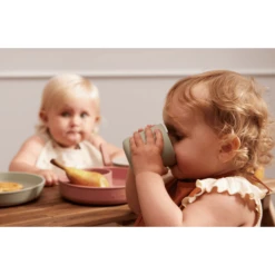 Filibabba Siliconen Mok 2-pack - Groen -Kleintje Luxe filibabba siliconen mok 2 pack groen a399512 2