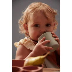 Filibabba Siliconen Mok 2-pack - Groen -Kleintje Luxe filibabba siliconen mok 2 pack groen a399512 4