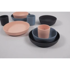 Filibabba Siliconen Servies Set, Powder Blauw -Kleintje Luxe filibabba siliconen servies set powder blauw a344362 3