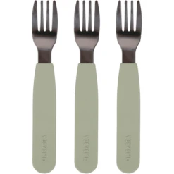 Filibabba Siliconen Vorken 3-pack - Groen