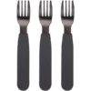 Filibabba Siliconen Vorken Stone Grijs, Set Van