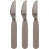 Filibabba Siliconenmes 3-Pack - Warm Grijs
