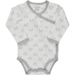 FIXONI Lange Mouw Body Grijs Gemêleerd -Kleintje Luxe fixoni lange mouw body grijs gemeleerd a312407 2