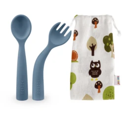 Haakaa® Beste Bestekset, Buigbaar Lichtblauw -Kleintje Luxe haakaa beste bestekset buigbaar lichtblauw a345391 2