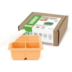 Haakaa® Diepvriesvorm, Voor Moedermelk Of Babyvoeding 4 Compartimenten Peach -Kleintje Luxe haakaa diepvriesvorm voor moedermelk of babyvoeding 4 compartimenten peach a345408 3