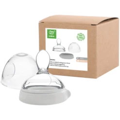 Haakaa® Drinkflesgarnituur Voedingslepelset, Grijs -Kleintje Luxe haakaa drinkflesgarnituur voedingslepelset grijs a345314 4