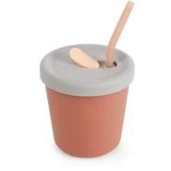 Haakaa® Drinkrietje Beker Vanaf 6 Maanden, Donkerrood -Kleintje Luxe haakaa drinkrietje beker vanaf 6 maanden donkerrood a343609 2