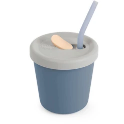 Haakaa® Drinkrietje Beker Vanaf 6 Maanden, Lichtblauw