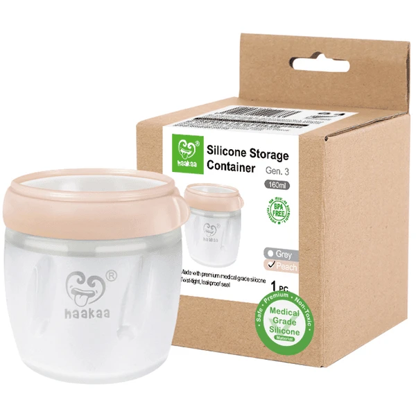Haakaa® Opslagreservoir Generatie 3 160ml Peach 3 Haakaa® Opslagreservoir Generatie 3 160ml Peach - Afbeelding 3
