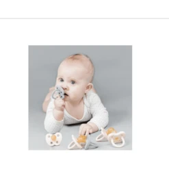 HEVEA Fopspeen - Natuurlijk Rubber / Powder Roze / Rond / Bloem (0-3 Mon.) -Kleintje Luxe hevea fopspeen natuurlijk rubber powder roze rond bloem 0 3 mon a295162 4