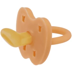 HEVEA Fopspeen - Natuurrubber / Cantaloupe / Orthodontie / Kroon (0-3 Mon.) -Kleintje Luxe hevea fopspeen natuurrubber cantaloupe orthodontie kroon 0 3 mon a295128 1
